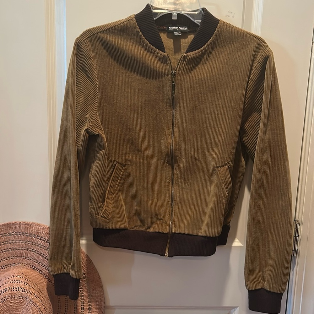 American Apparel Corduroy Bomber Jacket S